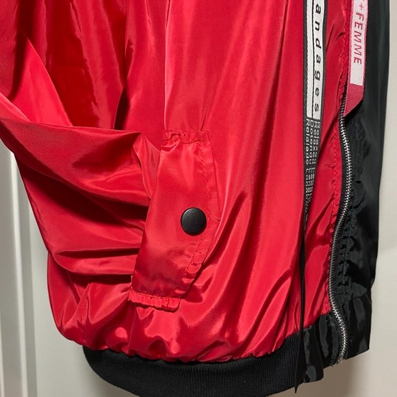 Zucca Dayz Stretch Bandages windbreaker Jacket Size S Black Red - Picture 6 of 7